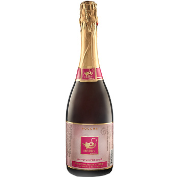 Безалкогольное Шампанское «Merry Kombucha» Игристый Розовый 0.75л, стекло