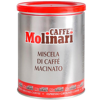 Кофе Molinari Cinque Stelle, Молинари Пять звезд, Зерно, 250г.