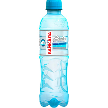 Минеральная природная вода «Волна Байкала» Wave of Baikal 0.33, с газом, пэт