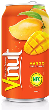 Напиток сокосодержащий Vinut Mango, Винут Манго 0,33 л, 24 шт/уп