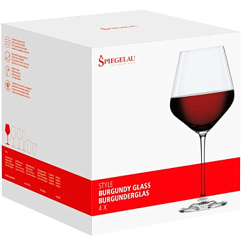 Набор бокалов «Spiegelau» Style Burgundy / Бургундия (4шт x 640мл)