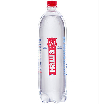 Питьевая родниковая вода «Наша Родниковая» 1,1л. c газом, ПЭТ