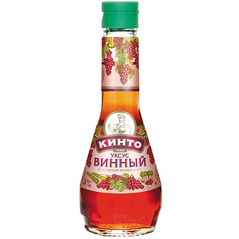 Уксус «Кинто» винный из красного вина 6%, 0.25гр