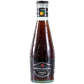 Сокосодержащий напиток S.Pellegrino Chinotto, С.Пеллегрино с экстрактом померанца стекло 0,2л x 24шт