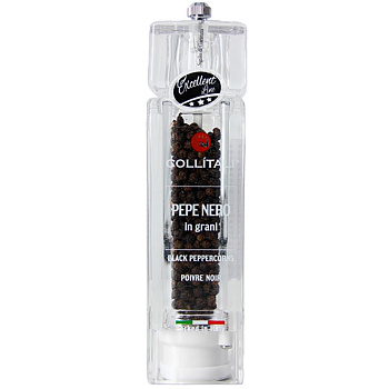 Приправа «Collitali» Square Grinder With Black Pepper, Черный перец горошком, 37гр