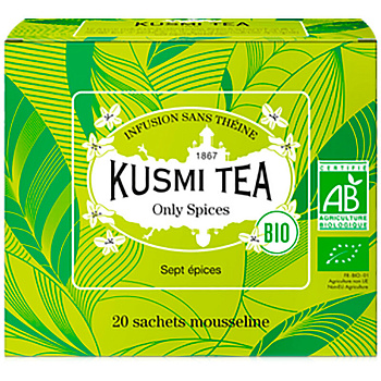 Kusmi tea «Only Spices», Кусми Только Специи Саше (BIO, Organic Tea) (20шт)