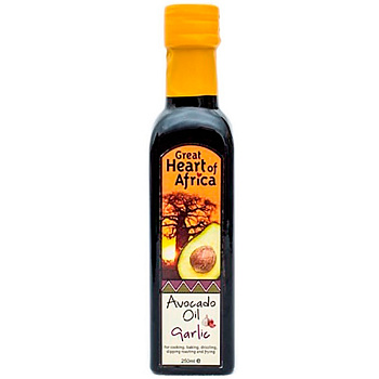 Масло «Great Hearts of Africa» Garlic Avocado Oil, Греат Хеартс Африка Авокадо Чеснок, 250мл, стекло