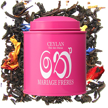 Черный чай Mariage Freres Ceylan The des Dieux, Марьяж Фререс Цейлон Чай богов, банка 100 гр