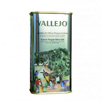 Vallejo Оливковое масло Еxtra Virgin банка 250 мл