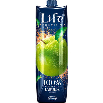 Сок яблочный т.м."Life",1л.