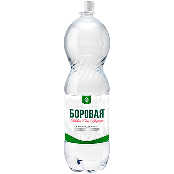 Минеральная питьевая вода «Боровая» лечебно-столовая, сульфатно-кальциевая 1.5л без газа, пэт