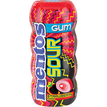Конфеты жевательные «Mentos» Sour Strawberry, Ментос Соур Клубника 30гр.