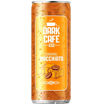 Напиток Холодный кофе «Dark Cafe 212» Caramel Macchiato, Дарк Кафе 212 Карамель Мачиато, 0.25л, банка