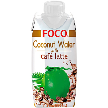 Кокосовая вода с кофе латте "FOCO" 330 мл