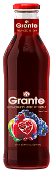 Сок GRANTE гранатово-виноградно-яблочный 0.75, стекло