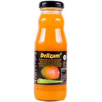 Нектар «Delizum» Манго, Алоэ 0.2л (BIO), стекло