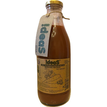 Детокс Cок «Ideas» Малина, Морковь, 1л, стекло