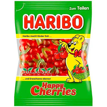 Мармелад «Haribo» Happy Cherries, Харибо Веселая Вишня, 200гр