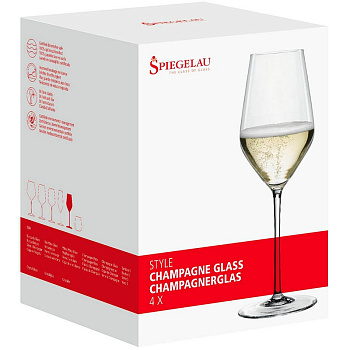 Набор бокалов «Spiegelau» Style Сhampagne / Шампанское (4шт x 310мл)