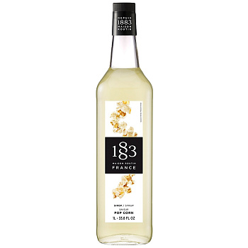 Сироп 1883 Maison Routin Pop Corn, Мейсон Рутин Попкорн, 1л, стекло