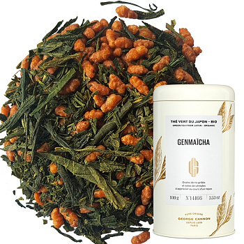 Cенча органическая «George Cannon» Genmaicha, банка 100гр