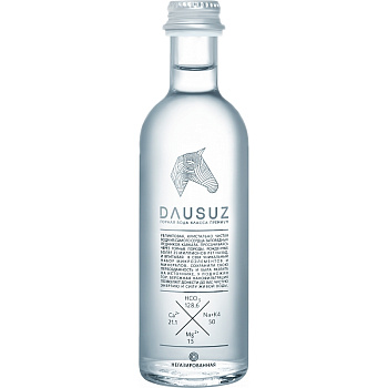 Вода Dausuz, Даусуз 0,275 л, 20 шт/уп, без газа, стекло