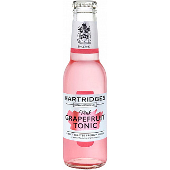 Напиток Hartridge's, Pink Grapefruit Tonic, Хатриджес, Тоник с розовым грейпфрутом 0.2л, стекло