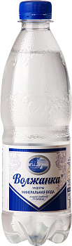 Волжанка минеральная газированная вода ПЭТ 0,5 л.