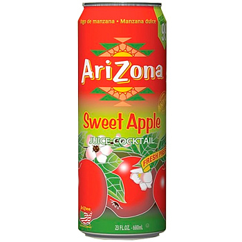 Холодный чай Arizona Sweet Apple, Сладкое Яблоко БАНКА 0,68 л