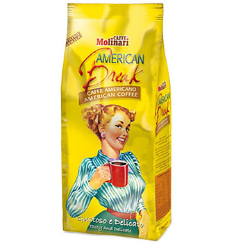 Кофе Molinari Americano, Молинари Американо, Молотый, вакуумная упаковка 250г.