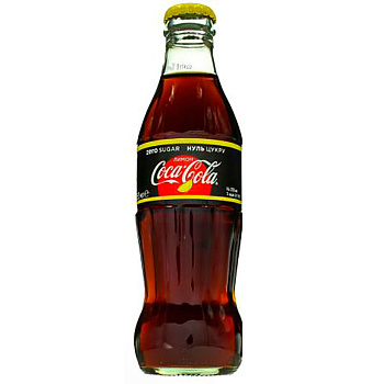 Газированный напиток «Coca-Cola» Lime Zero, Кока Кола Лайм Зеро 0.33л. стекло (Грузия)