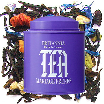 Черный чай Mariage Freres Britannia - The De La Couronne, Марьяж Фререс Британия - Де Ла Куронн банка 100 гр