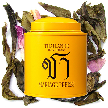 Зеленый чай Mariage Freres Thailande - The Des Offrandes, Марьяж Фререс Таиланд Офрандес  банка 100 гр