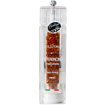 Приправа «Collitali» Squared Acrylic Grinder Crushed Chili Pepper, Измельченный перец чили, 30гр
