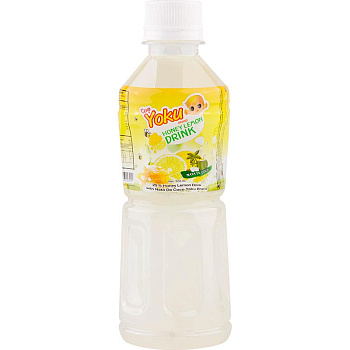 YOKU  Сокосодержащий напиток с 25% лимона с медом и кокосовым желе 0,32л.