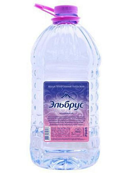 Вода Эльбрус 5 л.х 2шт. ПЭТ