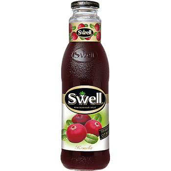 Сок Swell Свелл Клюква 0,75л, стекло