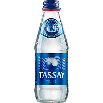 Минеральная вода «Tassay», Тассай 0.25л, с газом, стекло