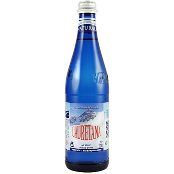 Минеральная вода Lauretana, Лауретана Blue Glass 0.5*20 шт. (Стекло) Без газа