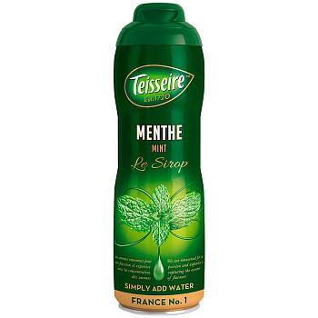 Сироп «Teisseire» Menthe / Mint, Тейсейр Мята, 0.6л, банка
