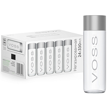 Минеральная вода VOSS ВОСС 0.33л. Пластик Без газа