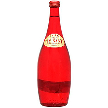 Минеральная Вода «Ty Nant», Ти Нант 0.75л, с газом, красное стекло