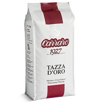 Unicum Кофе зерновой Carraro Tazza D’oro 1кг, 90/10 %