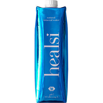 Минеральная природная питьевая вода «Healsi» Turquoise, Бирюзовый 0.75, без газа, (тетрапак)