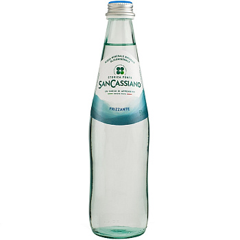 Минеральная вода San Cassiano, Сан Кассиано 0.5 с газом, стекло