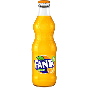 Газированный напиток «Fanta» Orange, Фанта Апельсин, 0.33л, стекло (Великобритания)