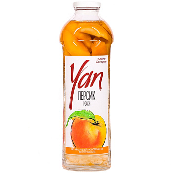 Компот «Yan» Персик 0.93 литра