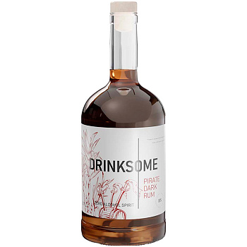 Безалкогольный Пиратский Темный Ром «Drinksome» Pirate Black Rum, Дринксом, 0.7л, стекло