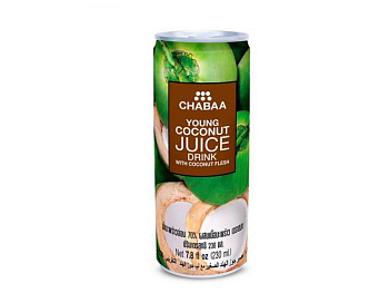 CHABAA Напиток кокос с мякотью ж/б 230мл*24шт