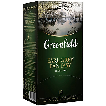 Чай «Greenfield» Earl Grey Fantasy, Эрл Грей 25 пакетиков